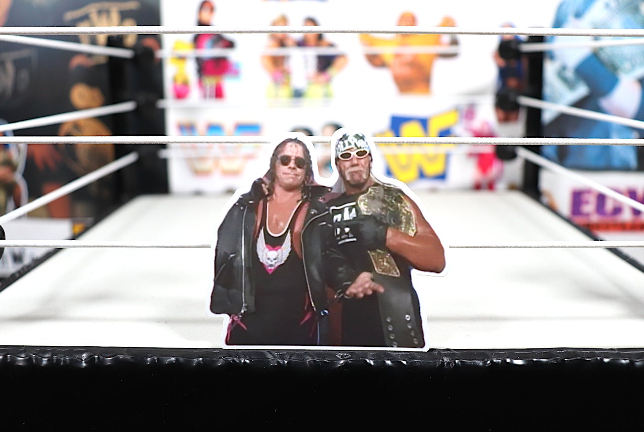 Bret Hart & Hulk Hogan Sticker