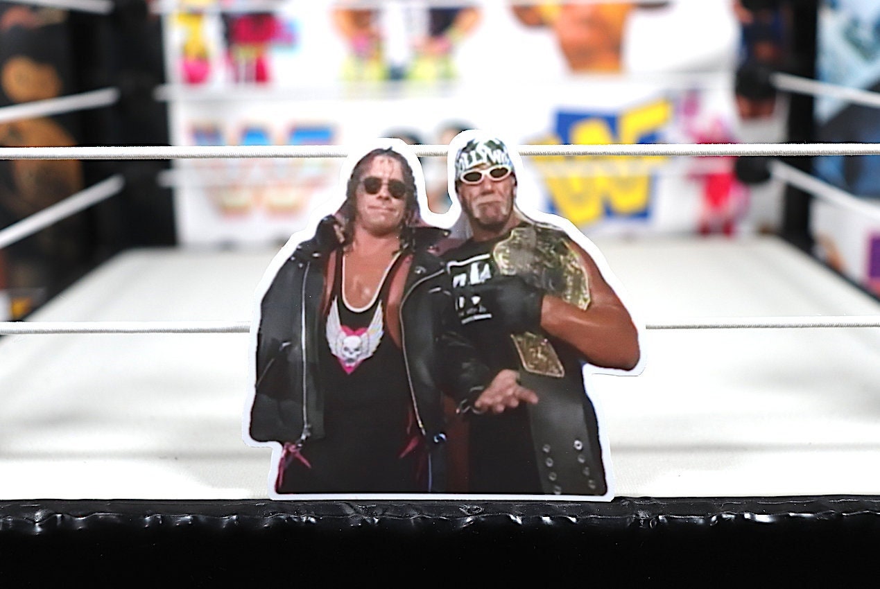 Bret Hart & Hulk Hogan Sticker