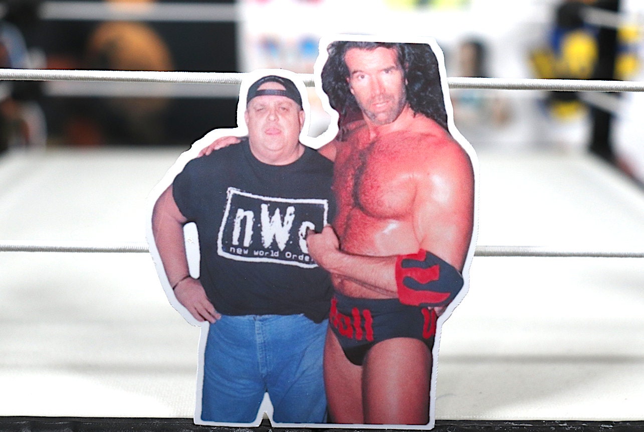 Scott Hall & Dusty Rhodes Sticker 2 (Wrestling - Kevin Nash - Curt Hennig - Scott Steiner - Ric Flair - Randy Savage - Macho Man - Stickers)