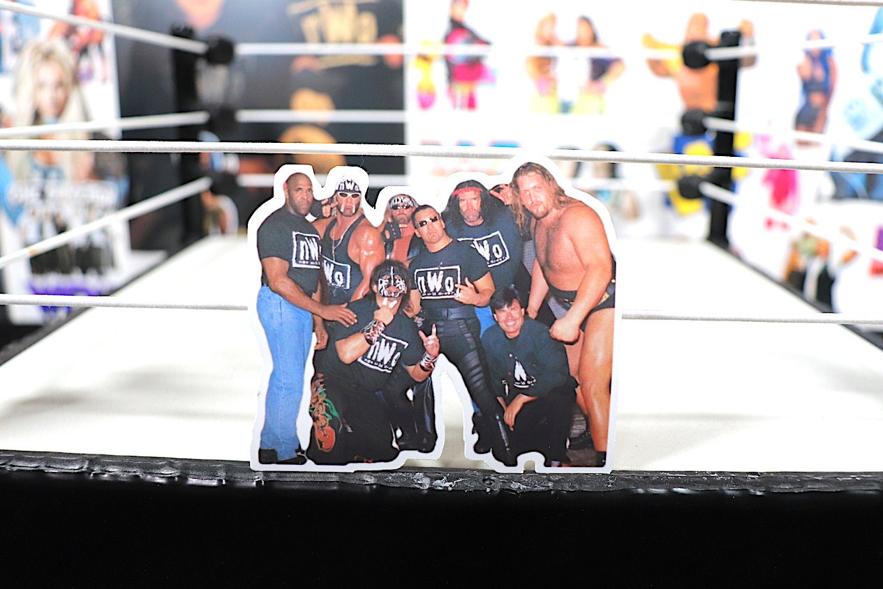 Nvv0 Sticker No.13 (Hulk Hogan - Scott Hall - Kevin Nash - Mr Perfect - Curt Hennig - Scott Steiner - Ric Flair - Randy Savage - Macho Man)