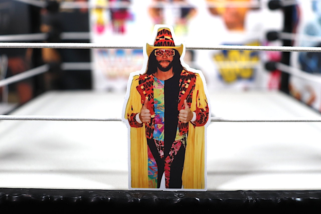 Macho Man Randy Savage Sticker 35 {Vintage - Retro - Hulk Hogan - Ric Flair - Pop Culture - 90s - 80s}