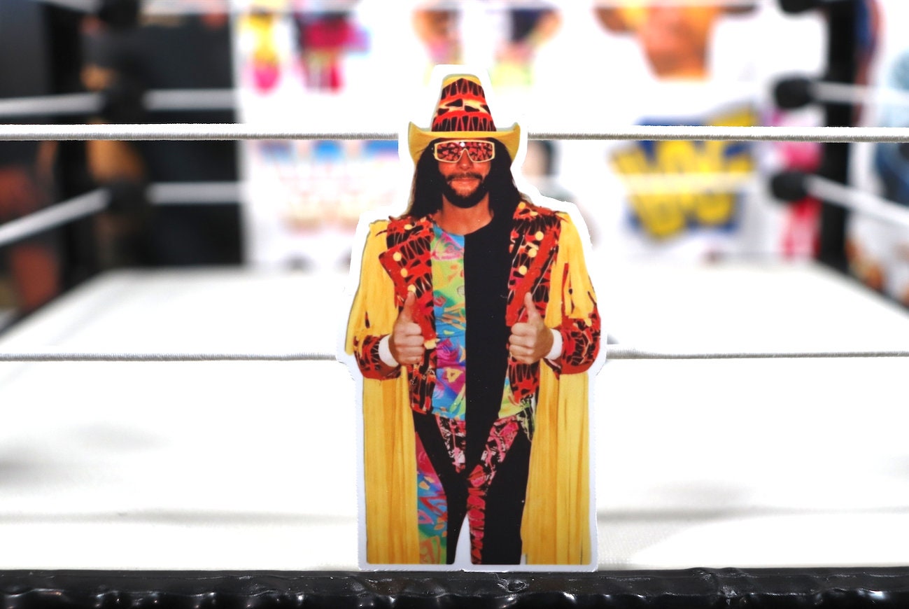 Macho Man Randy Savage Sticker 35 {Vintage - Retro - Hulk Hogan - Ric Flair - Pop Culture - 90s - 80s}