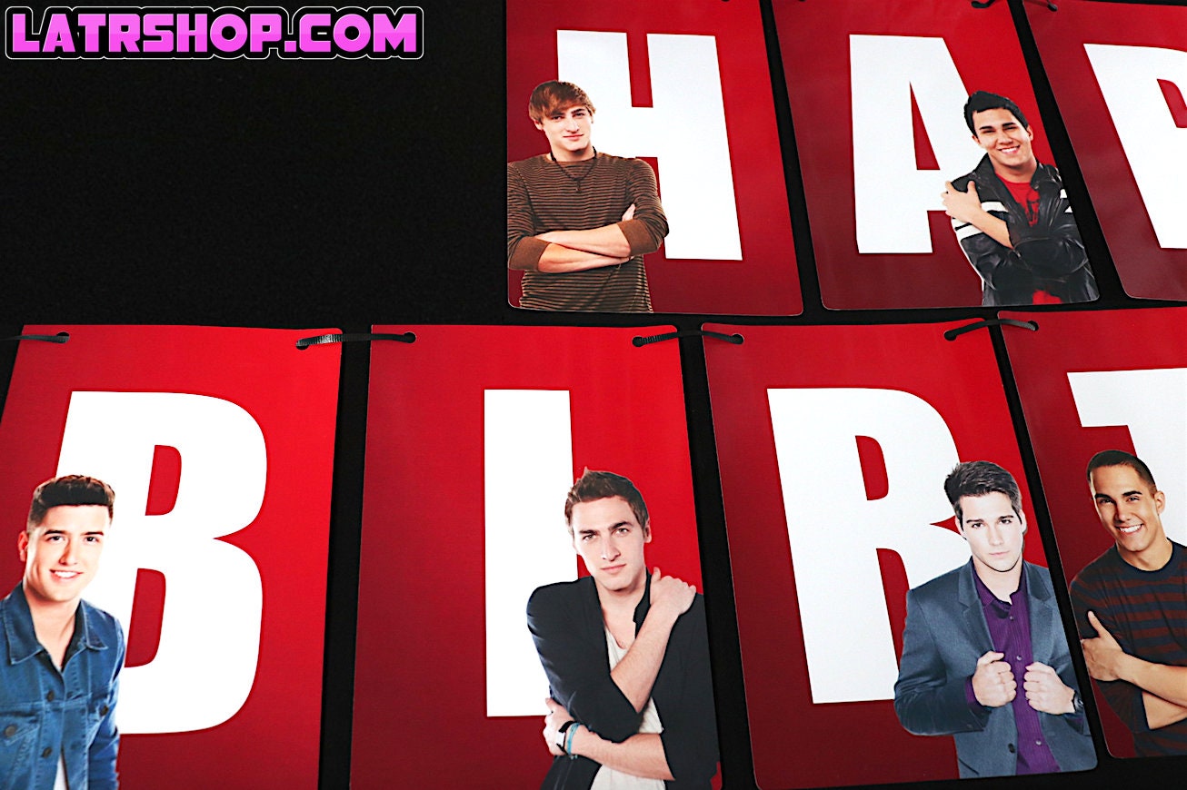 Big Time Rush Happy Birthday Banner