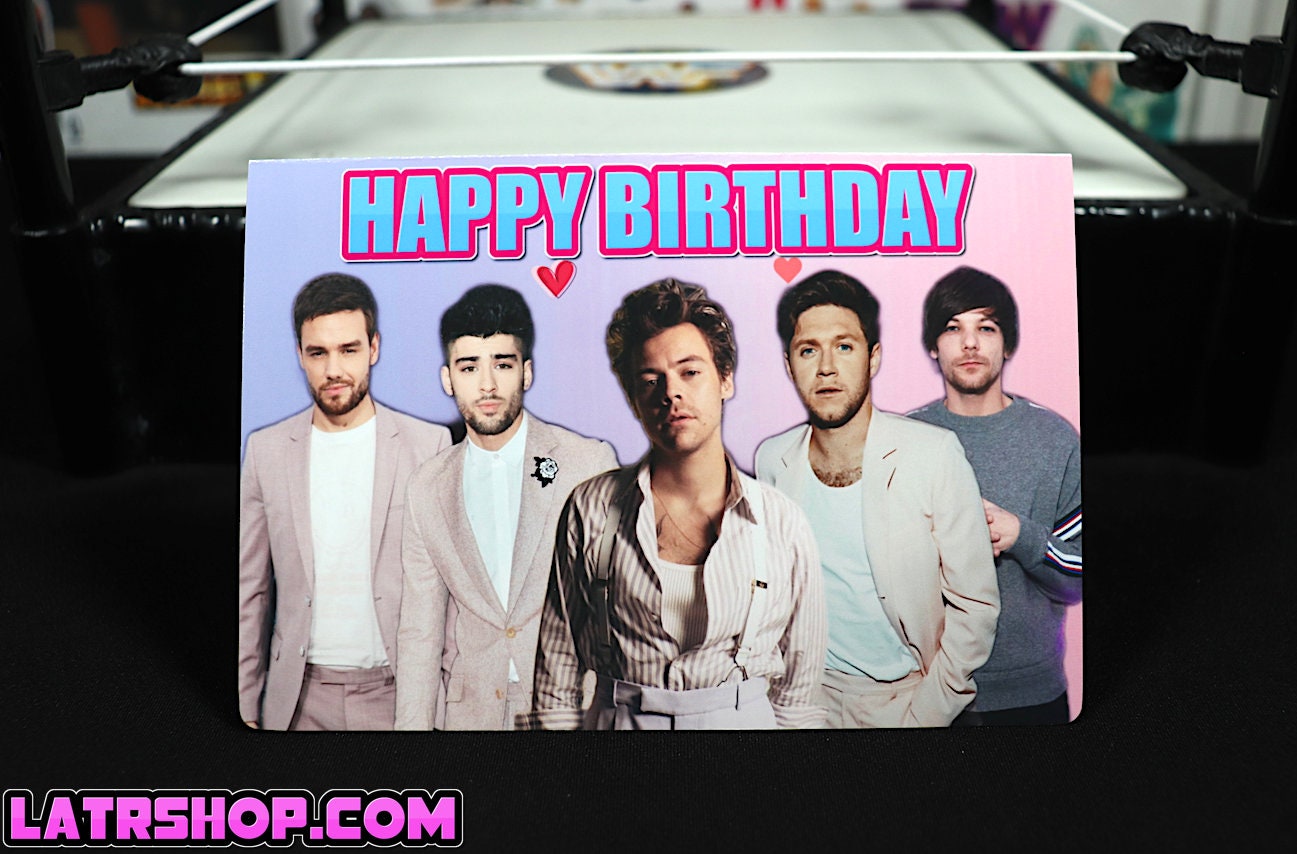 One Direction Happy Birthday Card (Birthday Gift - Greeting Card - Happy Birthday - Birthday Present)