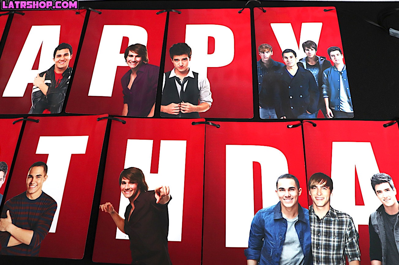 Big Time Rush Happy Birthday Banner