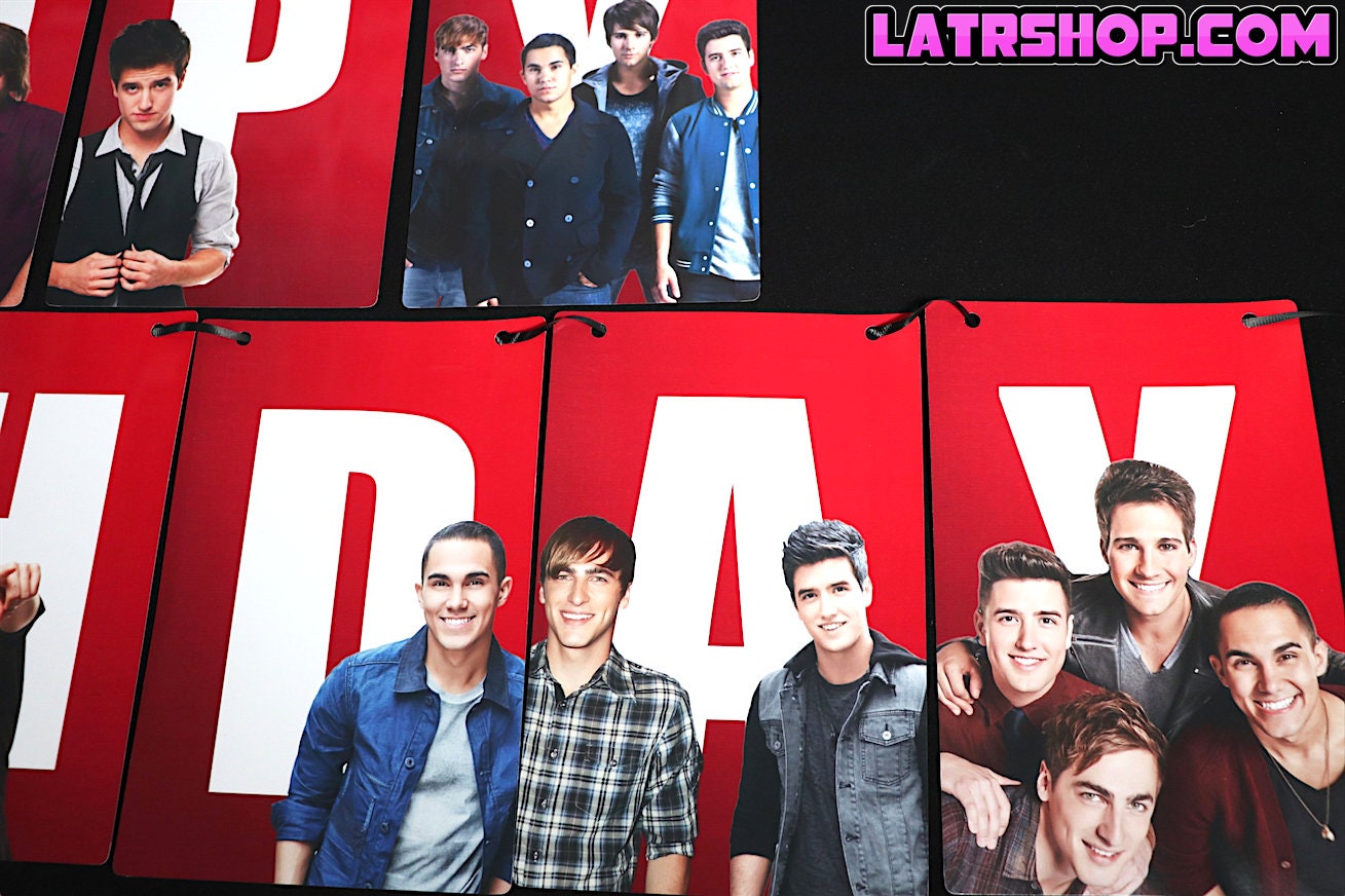 Big Time Rush Happy Birthday Banner