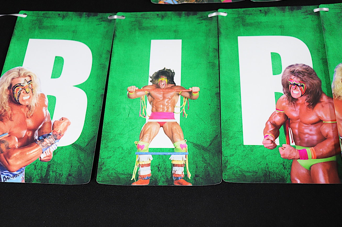 Ultimate Warrior Happy Birthday Banner