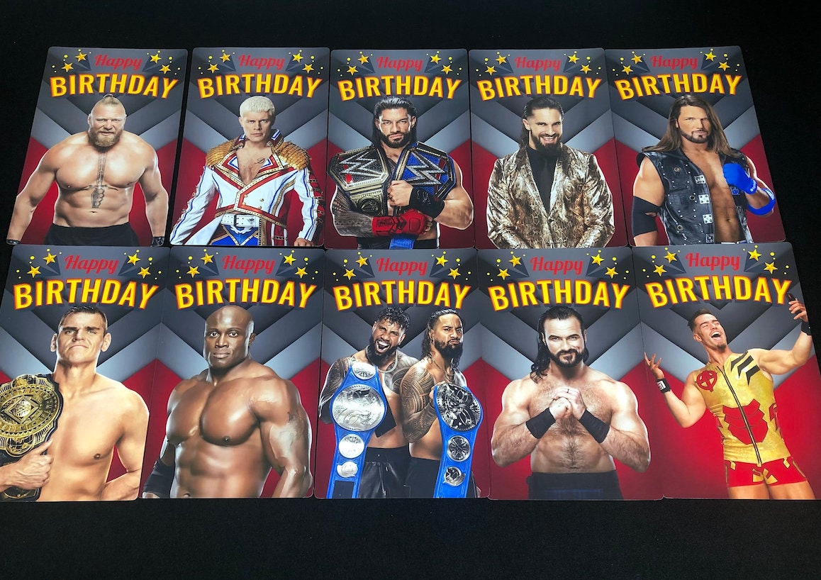 Boys Wrestling Birthday Wall Decor Photos