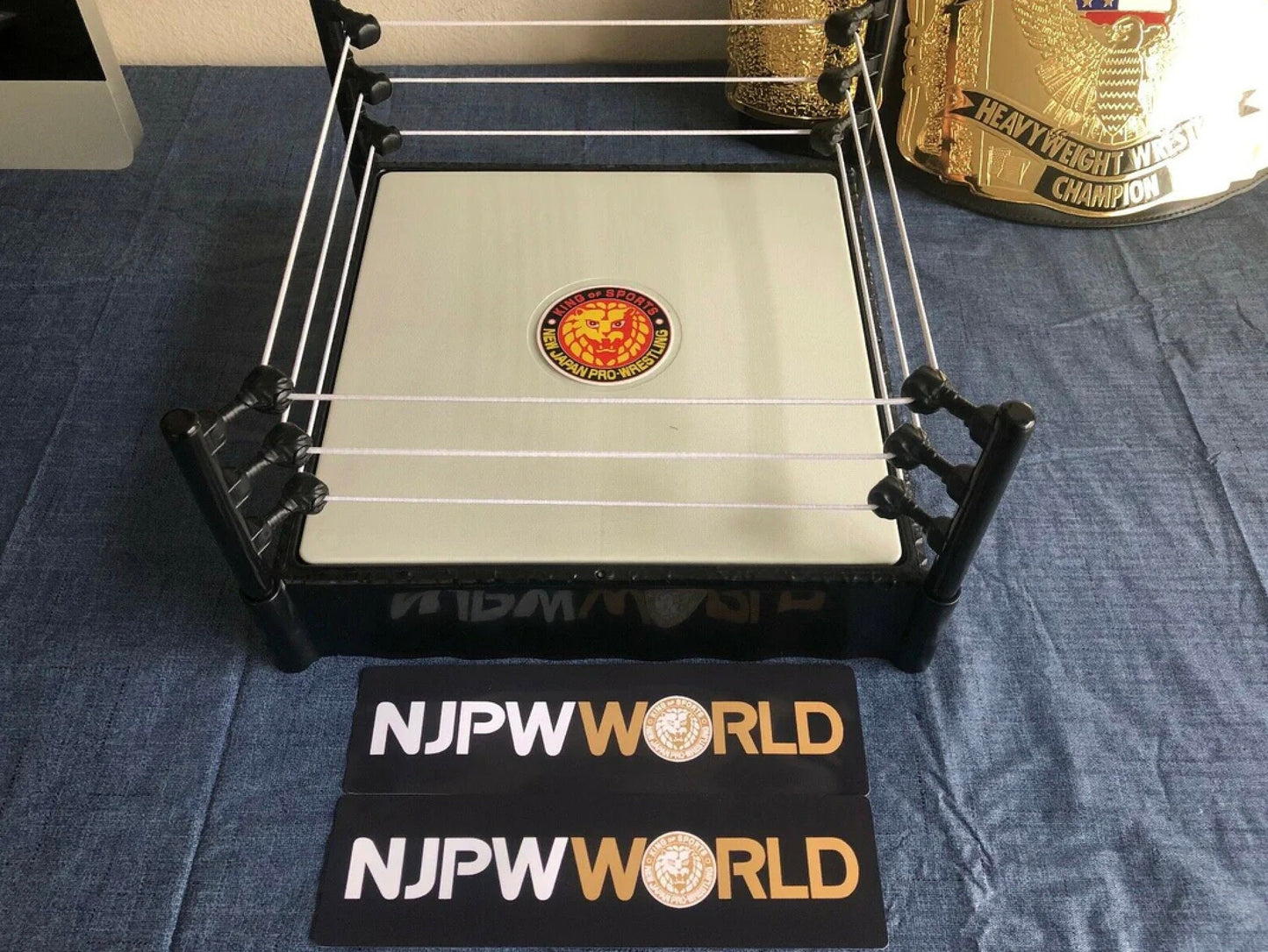 NJPW Basic Ring Stickers (Toys . Action Figures . Hulk Hogan . Randy Savage . Bret Hart . Children . Kids . Japan . Gift . Halloween)