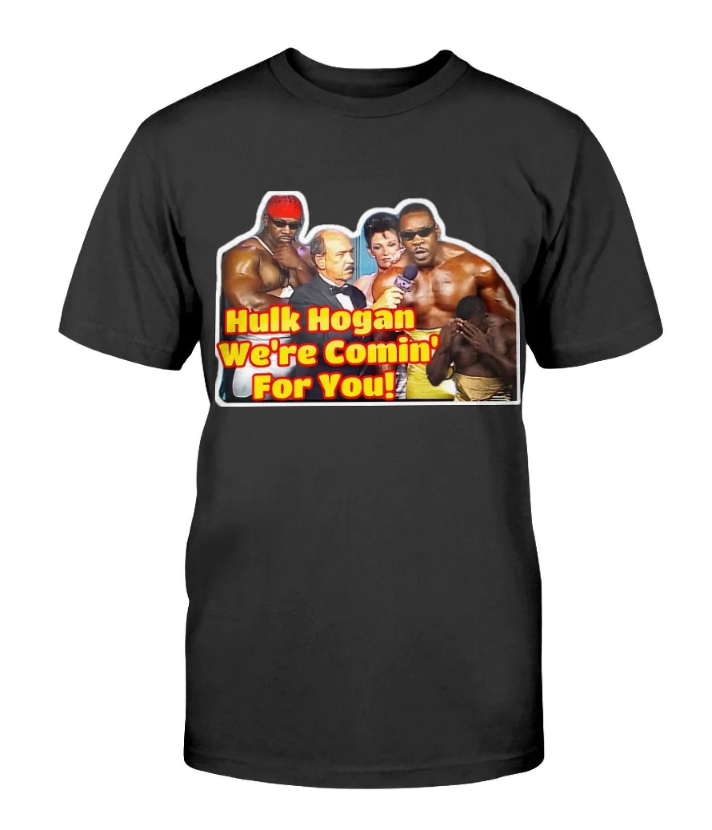 Harlem Heat "We're Coming" T-Shirt (Unisex) (Graphic Tees . Birthday . Gift . Hulk Hogan . Randy Savage . Bret Hart . Halloween . Christmas)