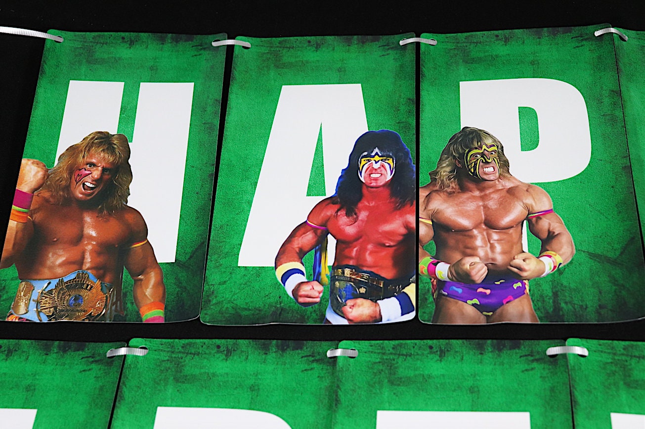 Ultimate Warrior Happy Birthday Banner