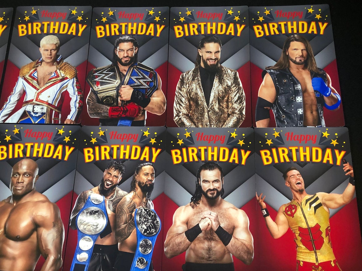 Boys Wrestling Birthday Wall Decor Photos