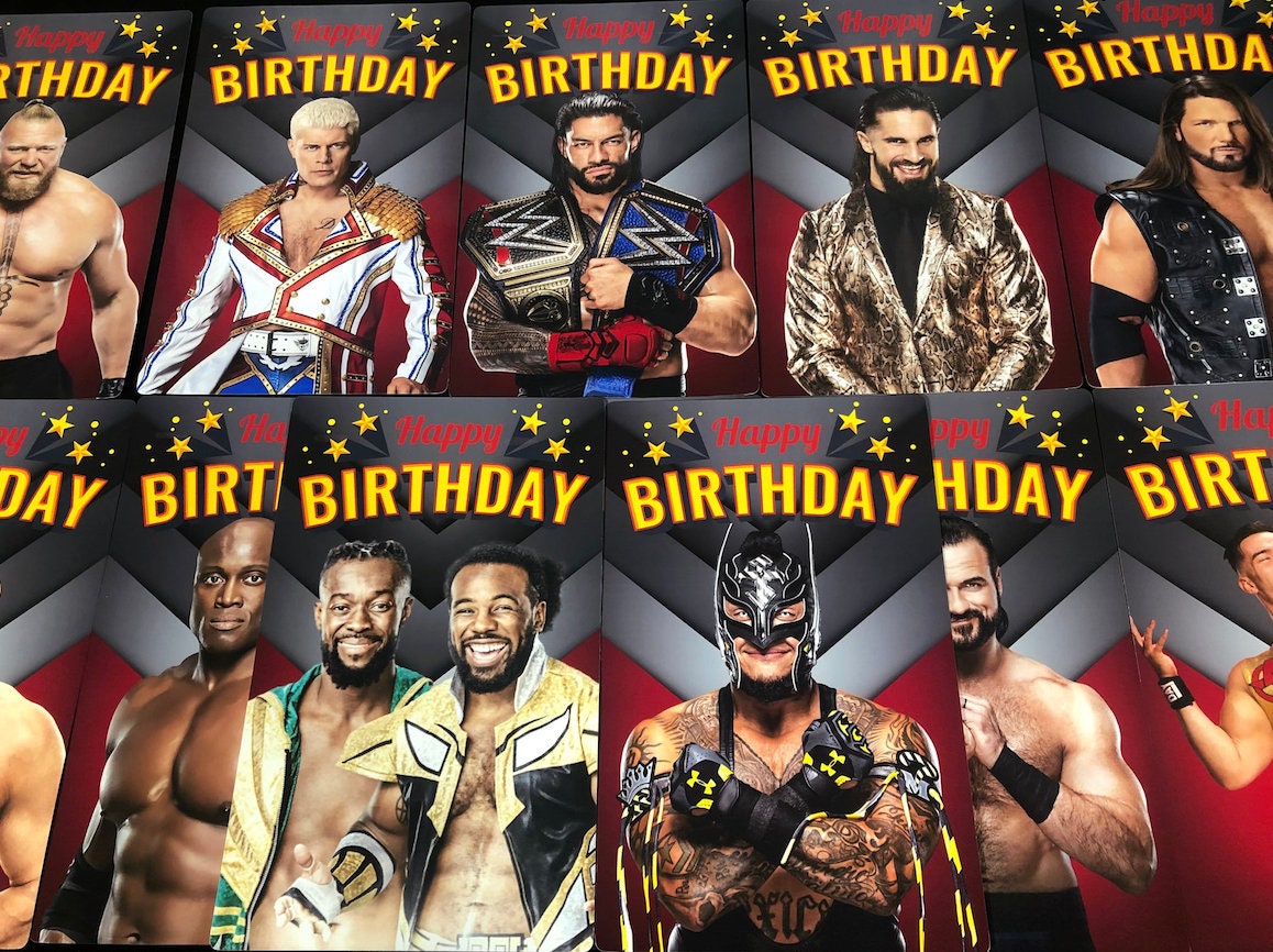 Boys Wrestling Birthday Wall Decor Photos