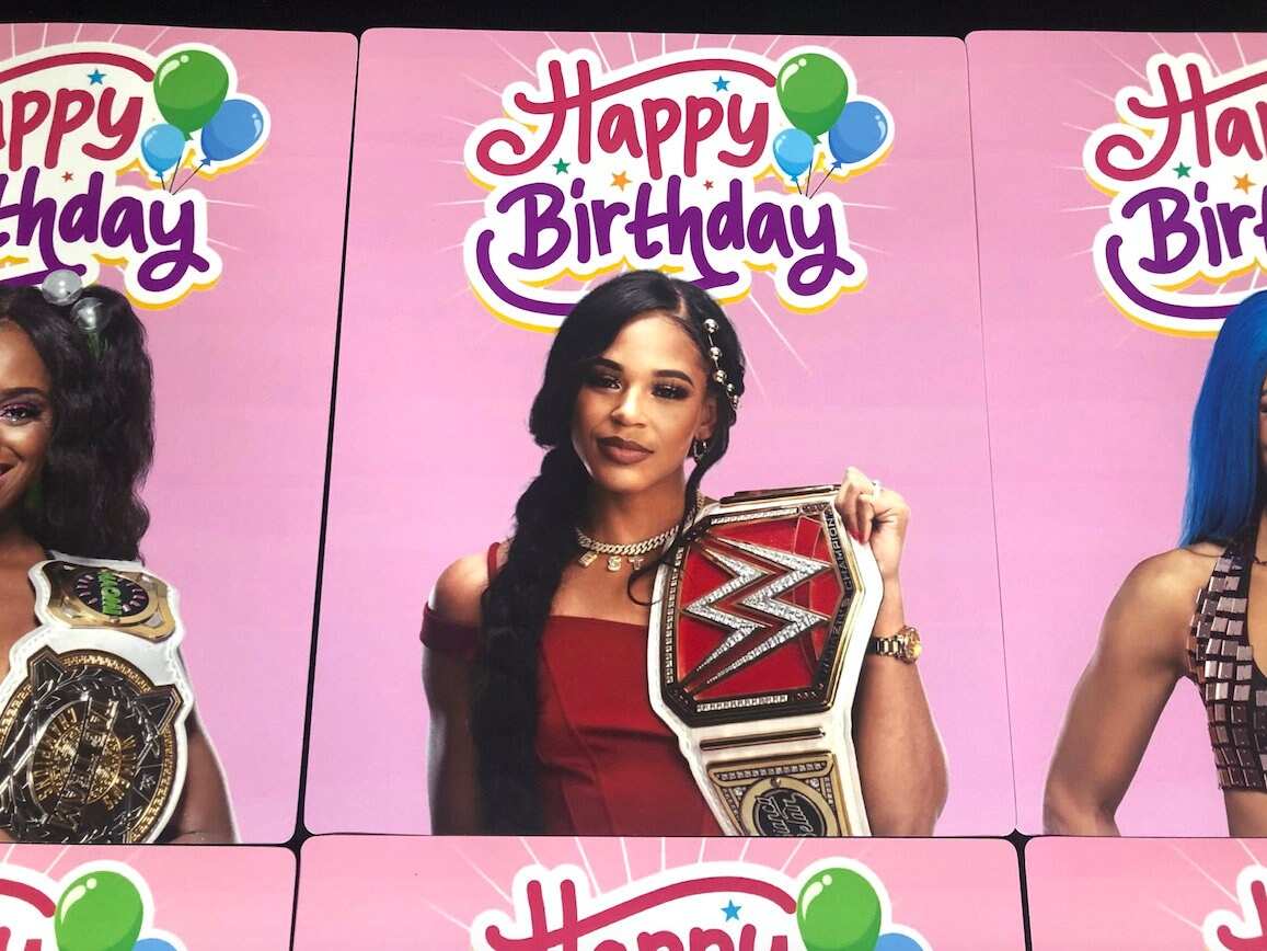 Girls Wrestling Birthday W@ll Dec0r Ph0t0s [Girls Birthday Decorations, Birthday Decor, Birthday, Al3x@ Bl1ss, B3cky, S@sh@ B@nks]