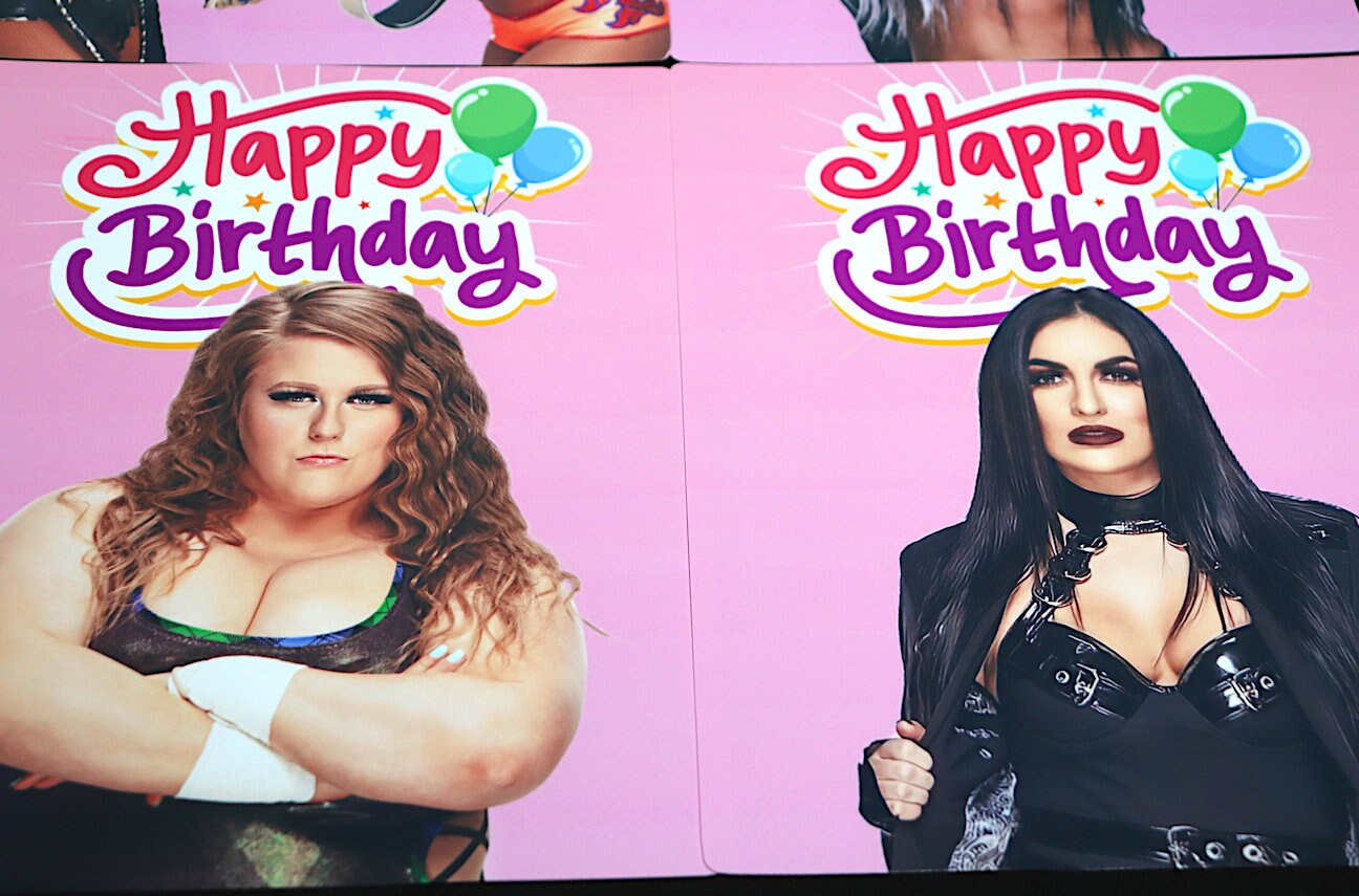 Girls Wrestling Birthday W@ll Dec0r Ph0t0s [Girls Birthday Decorations, Birthday Decor, Birthday, Al3x@ Bl1ss, B3cky, S@sh@ B@nks]