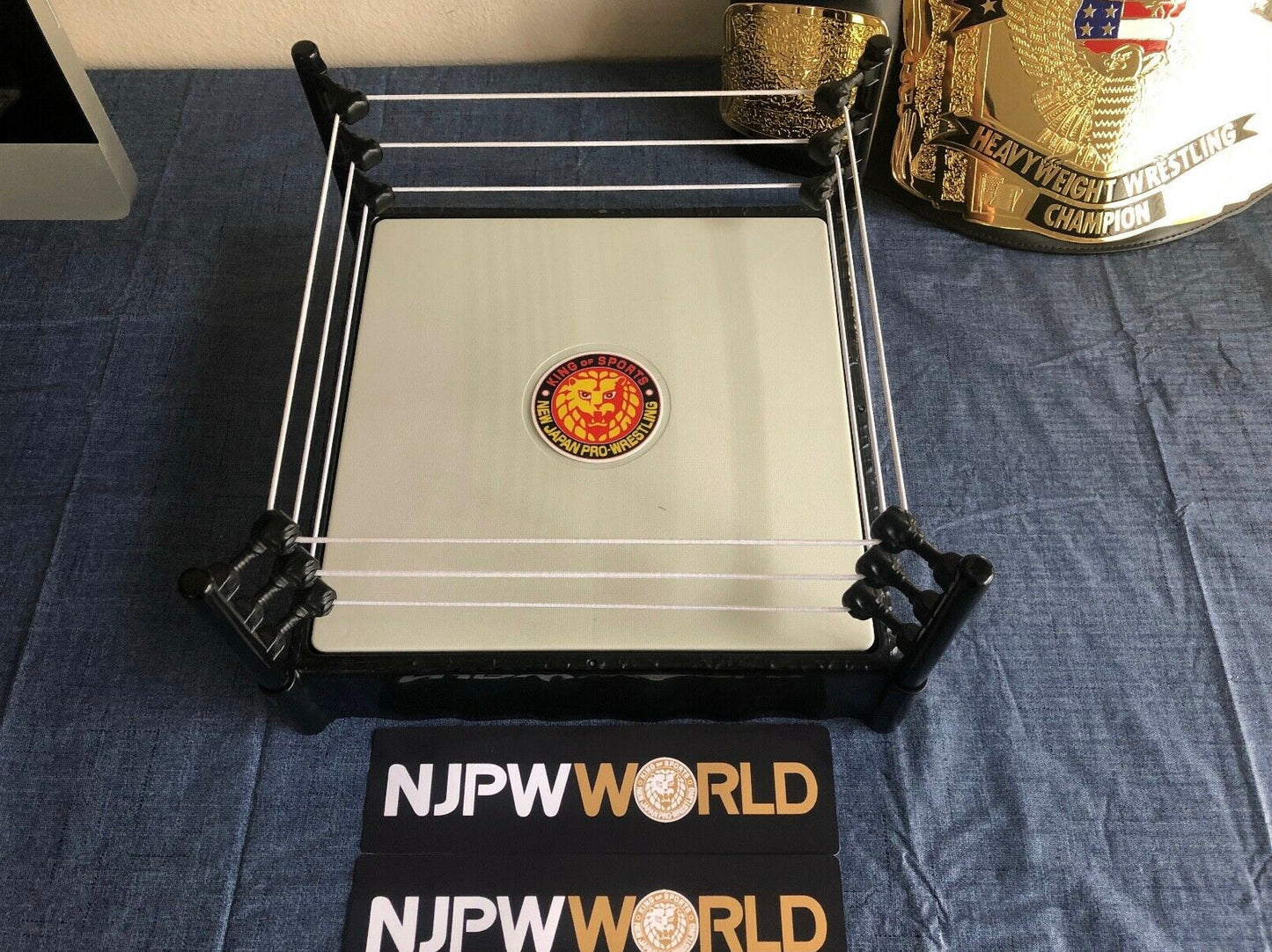 NJPW Basic Ring Stickers (Toys . Action Figures . Hulk Hogan . Randy Savage . Bret Hart . Children . Kids . Japan . Gift . Halloween)