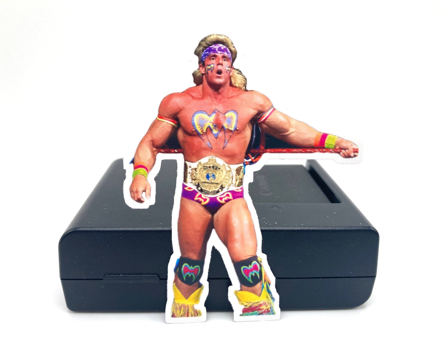 Sticker : Ultimate Warrior ~ Wrestling . Gift . Birthday . Scrapbook . Journal . Memories . For Him . Christmas . Halloween