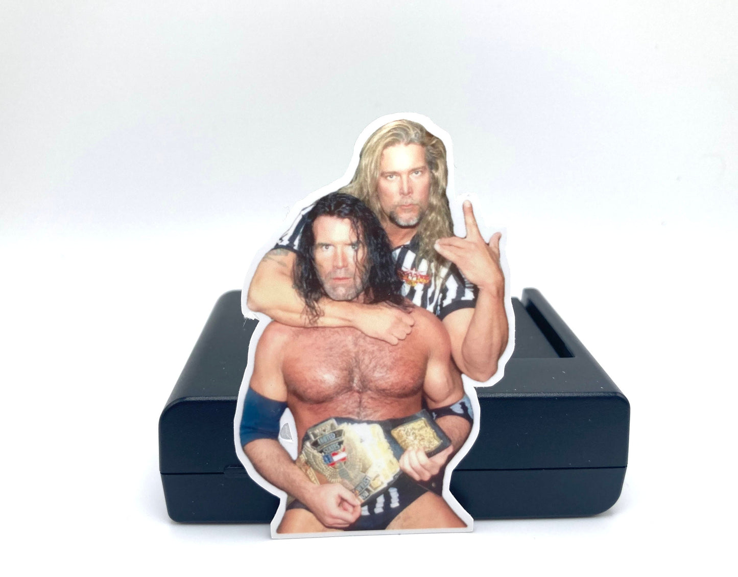 Sticker :  Scott Hall & Kevin Nash ~ Wrestling . Gift . Birthday . Scrapbook . Journal . Memories . For Him . Christmas . Halloween