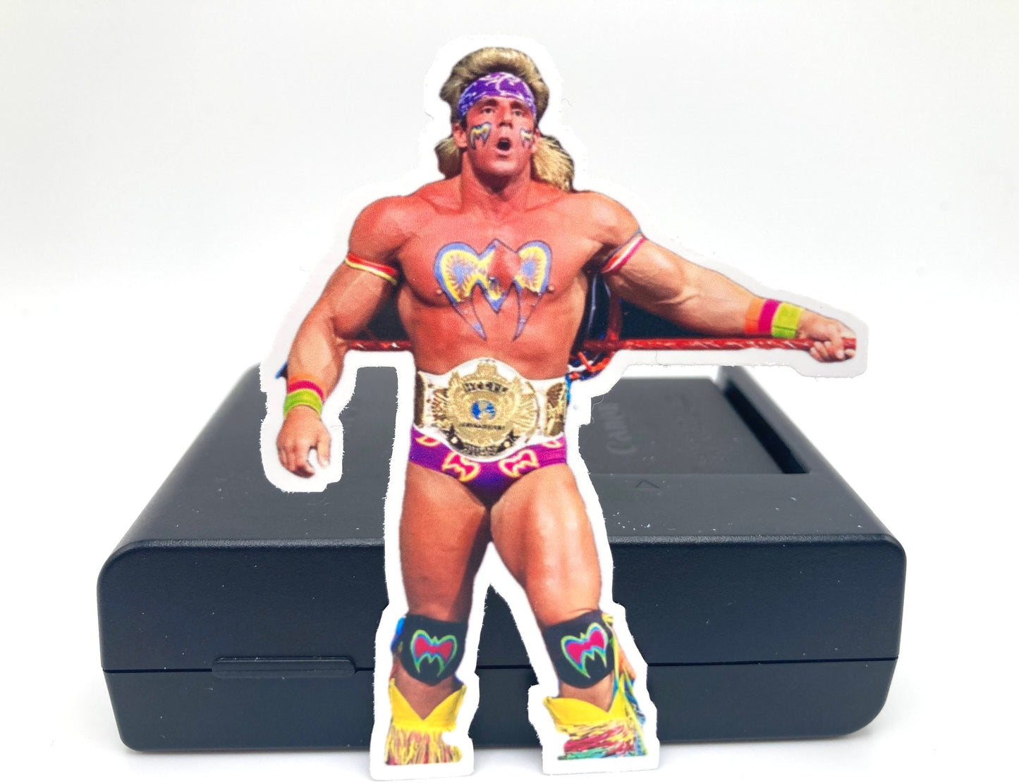 Sticker : Ultimate Warrior ~ Wrestling . Gift . Birthday . Scrapbook . Journal . Memories . For Him . Christmas . Halloween