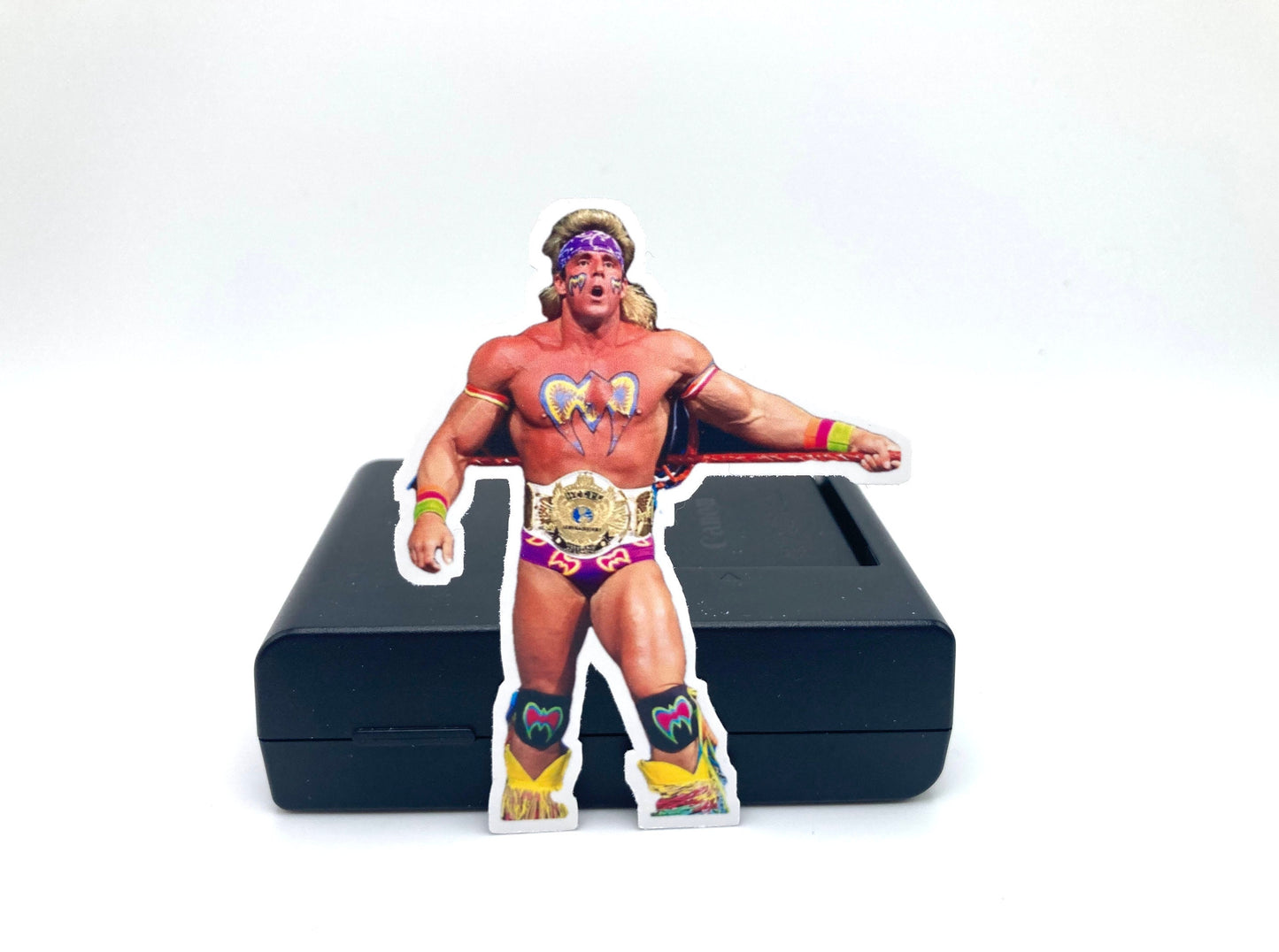 Sticker : Ultimate Warrior ~ Wrestling . Gift . Birthday . Scrapbook . Journal . Memories . For Him . Christmas . Halloween