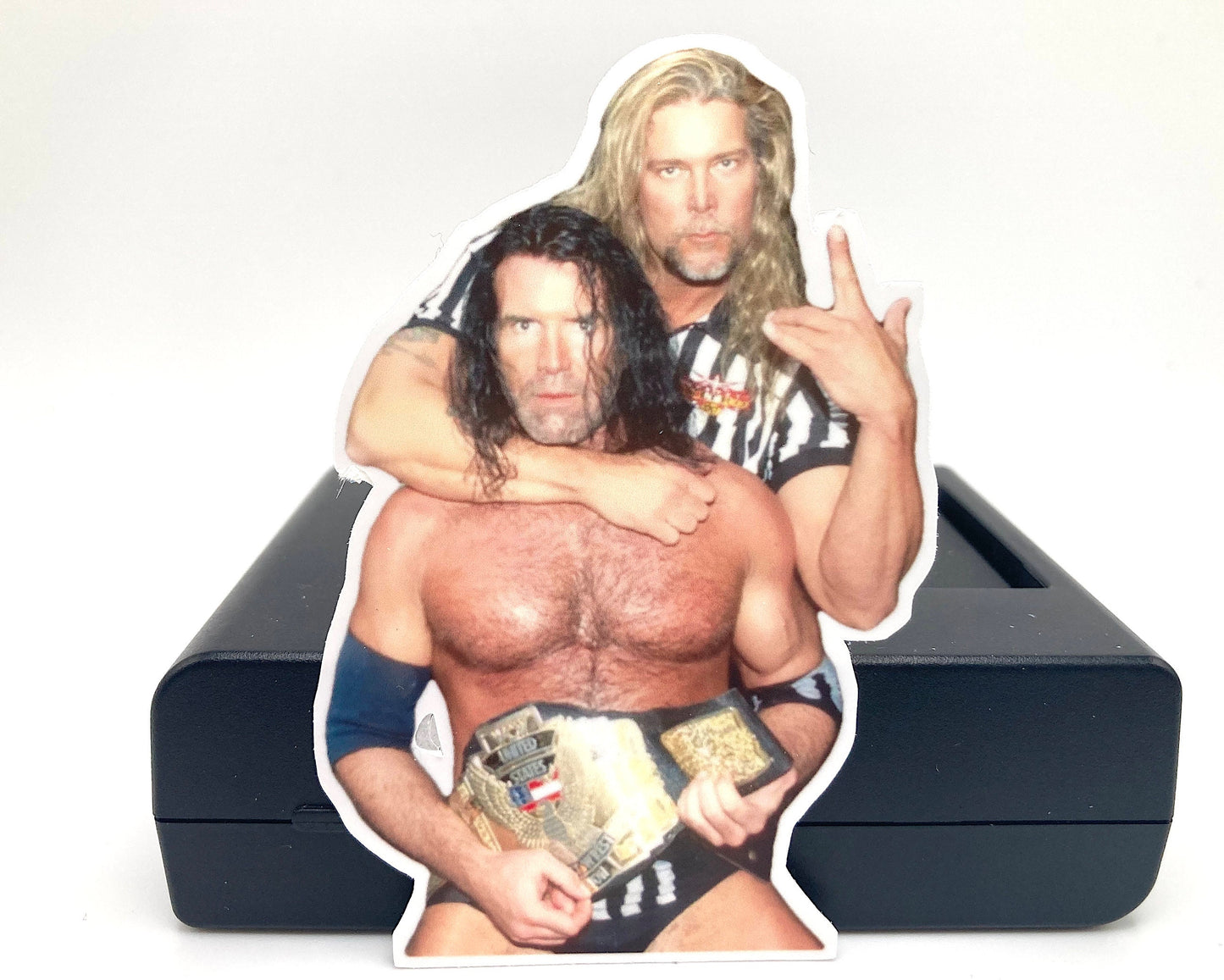 Sticker :  Scott Hall & Kevin Nash ~ Wrestling . Gift . Birthday . Scrapbook . Journal . Memories . For Him . Christmas . Halloween