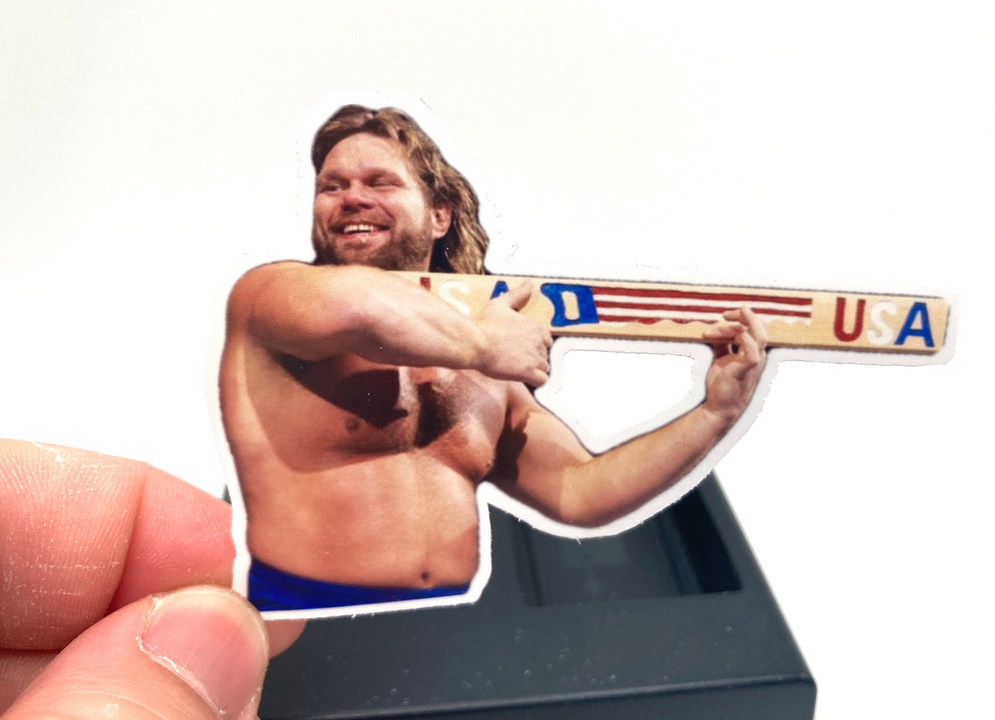 Hacksaw Jim Duggan Sticker (Wrestling . Stickers . Birthday . Birthday Gift . Pop Culture . Legend . Halloween . Christmas . Holiday . USA)