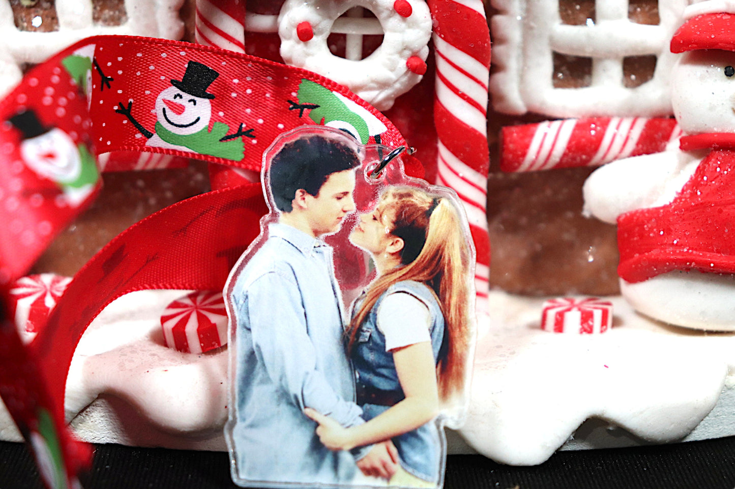 Cory N Topanga ~ Boy Meets World Acrylic Christmas Tree Ornament