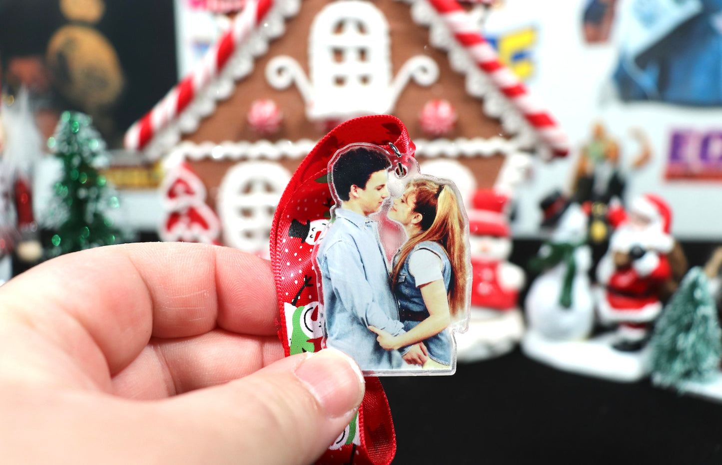 Cory N Topanga ~ Boy Meets World Acrylic Christmas Tree Ornament