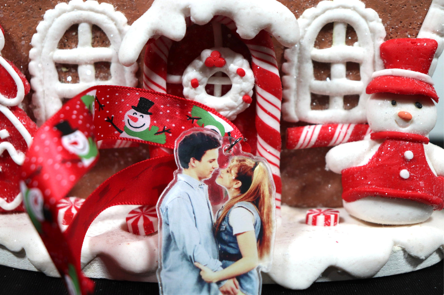 Cory N Topanga ~ Boy Meets World Acrylic Christmas Tree Ornament